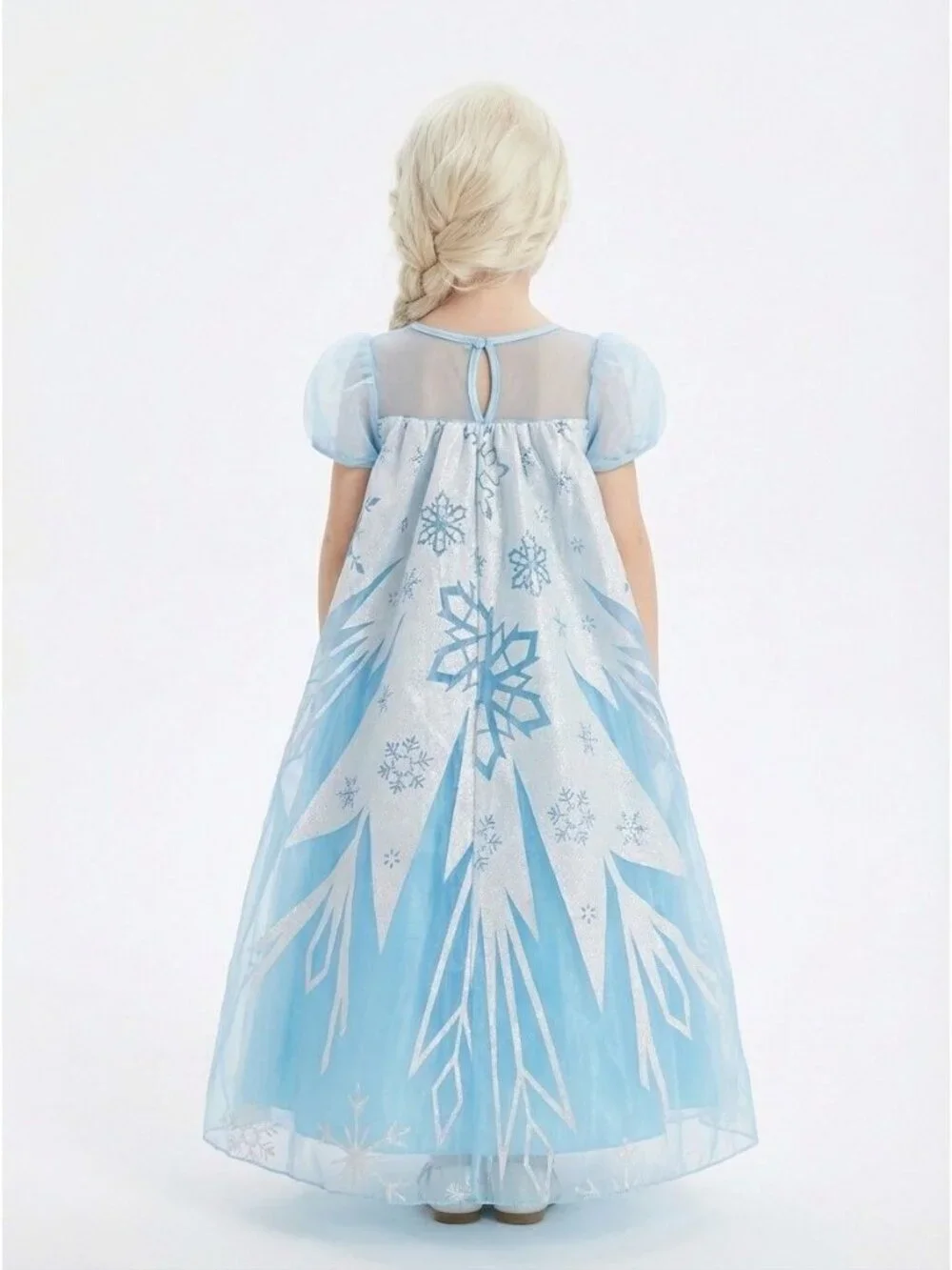Girls Fairytale Blue Dress with Matching Cape